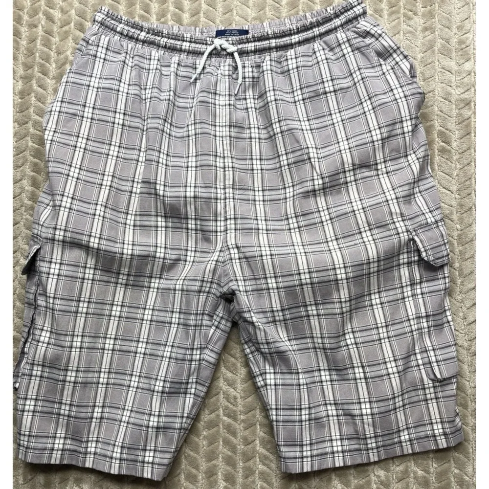 B Sports Men's XL Board‎ Shorts/Trunks Gray Stripes Cargo Trunks